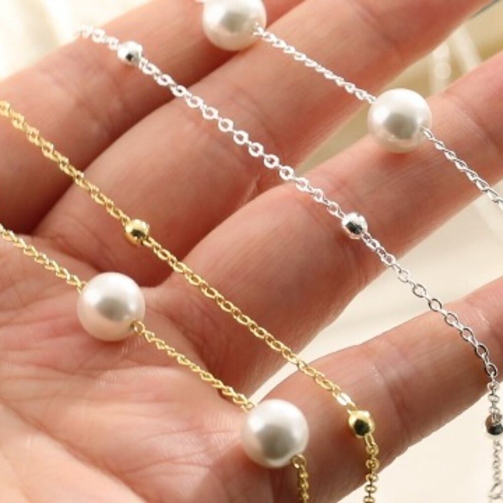 Dainty Stackable Layered Chain Bracelet Set Adjus… - image 8